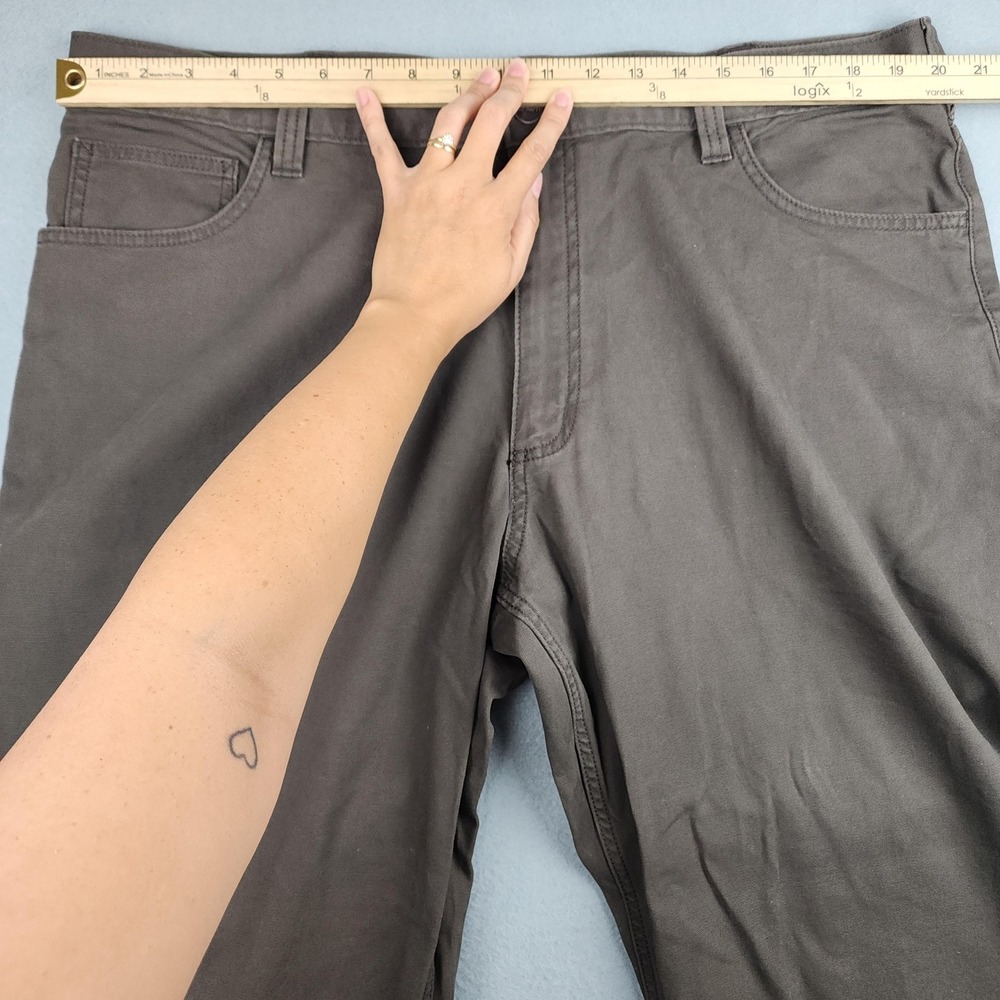 Carhartt Pants Mens 40x30 Brown Rugged Flex Canvas Relaxed Fit Stretch 5 Pocket - Picture 7 of 15